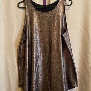 Alfani Metallic Silver Tank